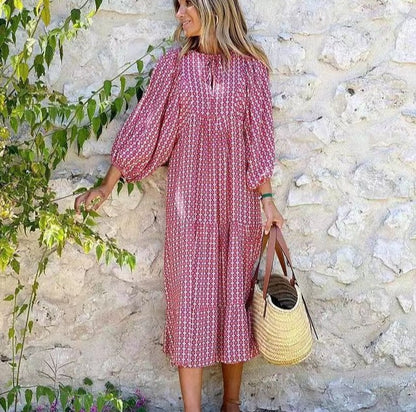 Lucy Boho Maxi Dress for Women - Flowing Bohemian Style