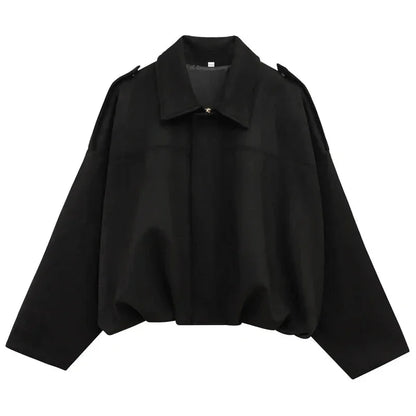 Oversized Casual Zip Jacket for Women