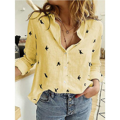 Elegant Linen Women's Blouse - Stylish & Comfortable