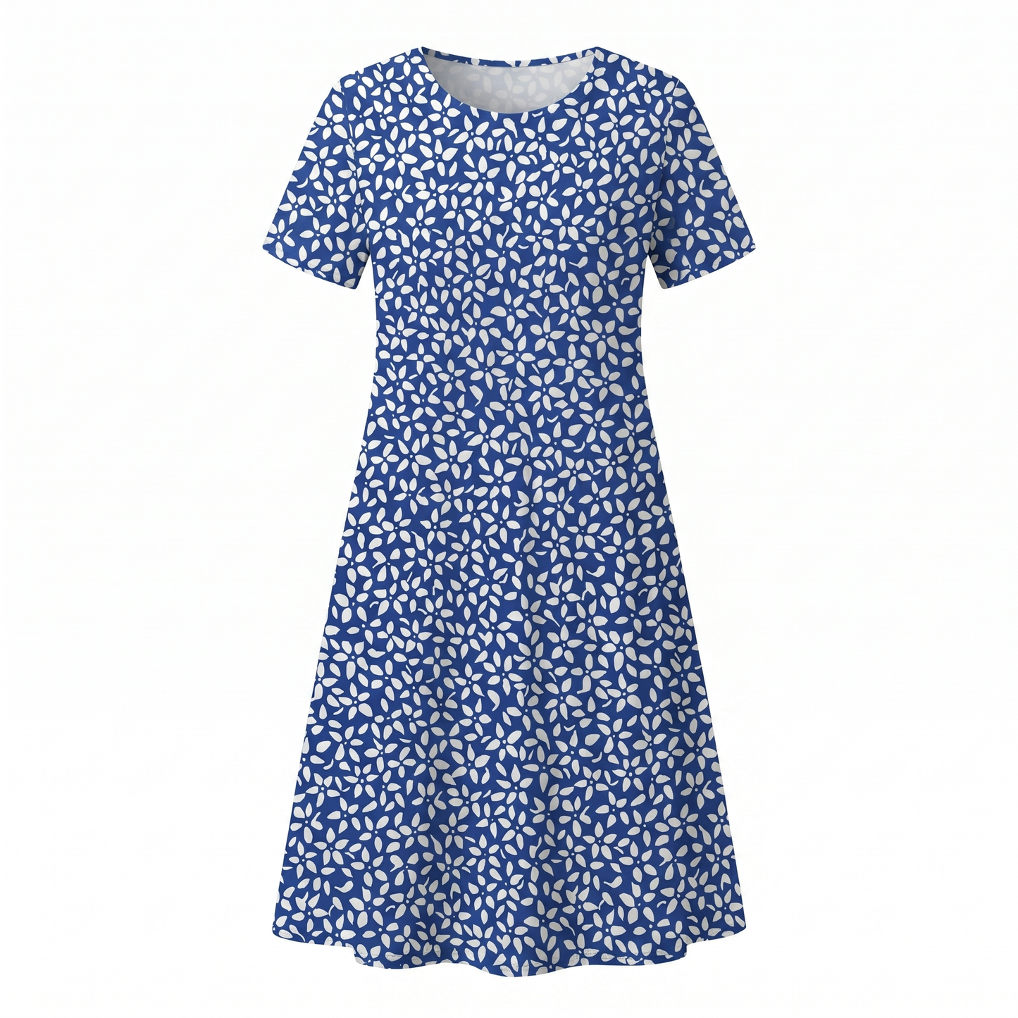 Women's Casual Floral Style Print Midi Dress