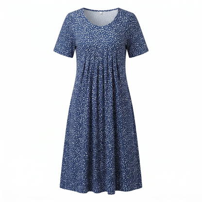 Women's Casual Floral Style Print Midi Dress