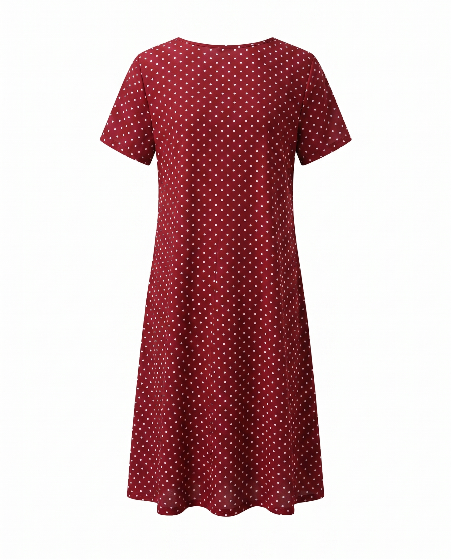 Women's Casual V-Neck Short Sleeve Summer Midi Dress