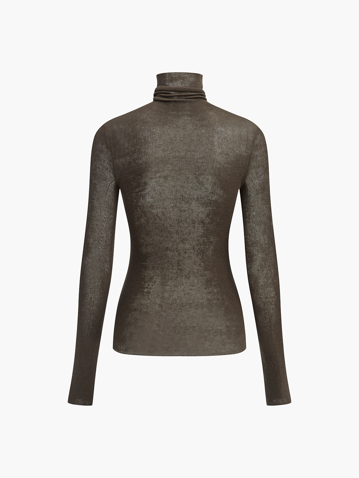 Wool Blend Turtleneck Sweater for Women