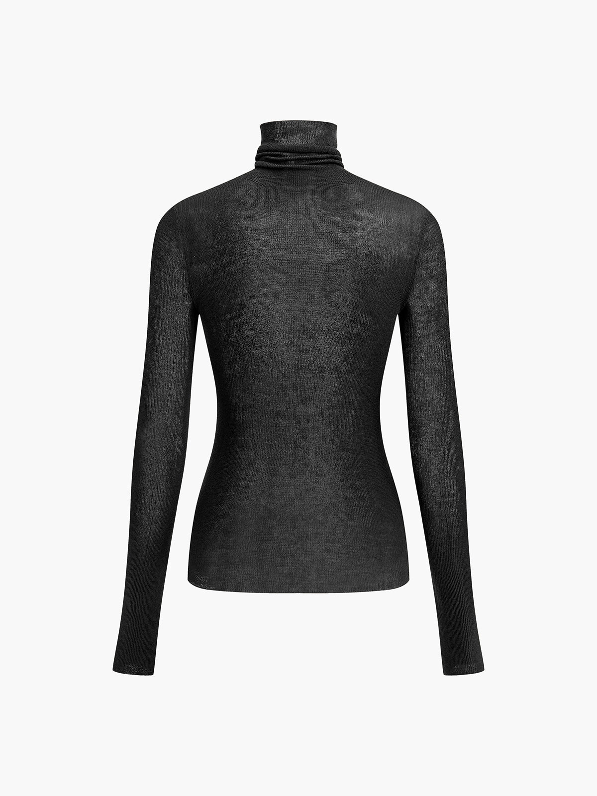 Wool Blend Turtleneck Sweater for Women